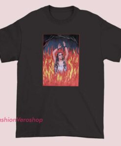 Unisex adult T-shirt featuring the Anima Sola symbol, with religious or spiritual design elements representing the Soul Alone