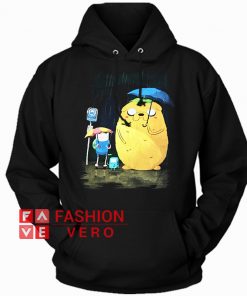 Adventure Time My Neighbor Totoro crossover HOODIE - Unisex Adult Clothing