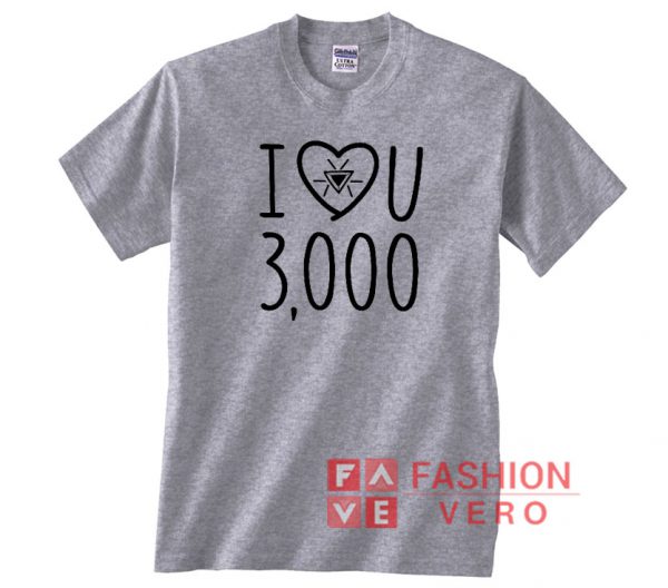 I Love You 3000 Draw Unisex adult T shirt