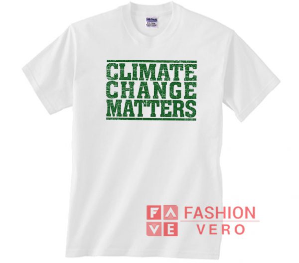 Climate Change Matters Vintage Logo Unisex adult T shirt
