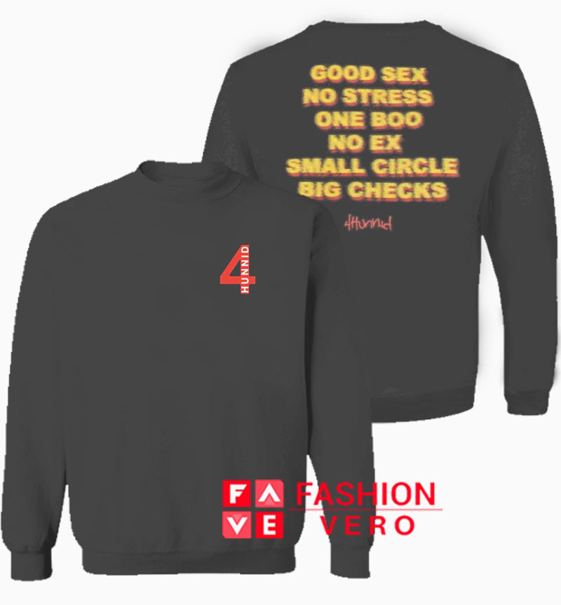 Good sex no stress crewneck new arrivals
