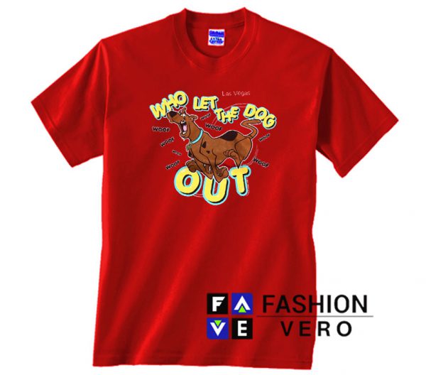Scooby Doo Who Let The Dogs Out Unisex adult T shirt