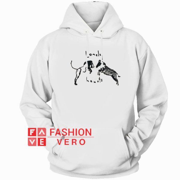 Lonely Hearts Zebra Lion Hoodie - Unisex Adult Clothing