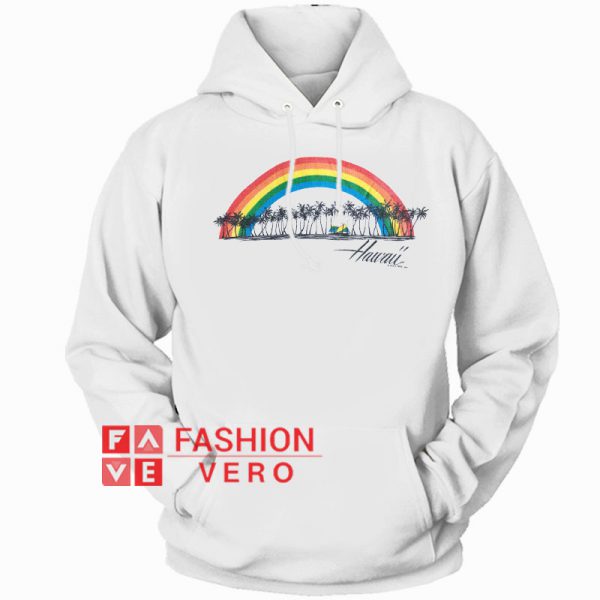 Vintage 1985 Hawaii Rainbow Hoodie - Unisex Adult Clothing