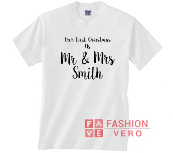 Mr And Mrs Smith Christmas Unisex adult T shirt
