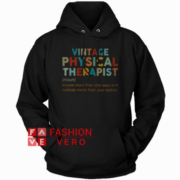 Vintage Physical Therapist Definition Hoodie - Unisex Adult Clothing