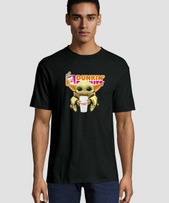 Baby Yoda hug Dunkin Donuts Unisex adult T shirt