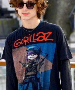 Alternative view of Timothee Chalamet Gorillaz T shirt