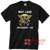 Baby Yoda Autism Awareness not less different I am Unisex adult T shirt