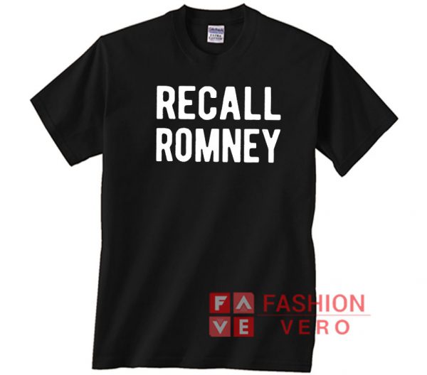 Recall Romney Unisex adult T shirt