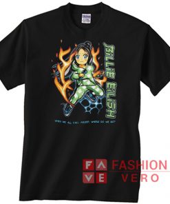 Billie Eilish Anime Flames T shirt
