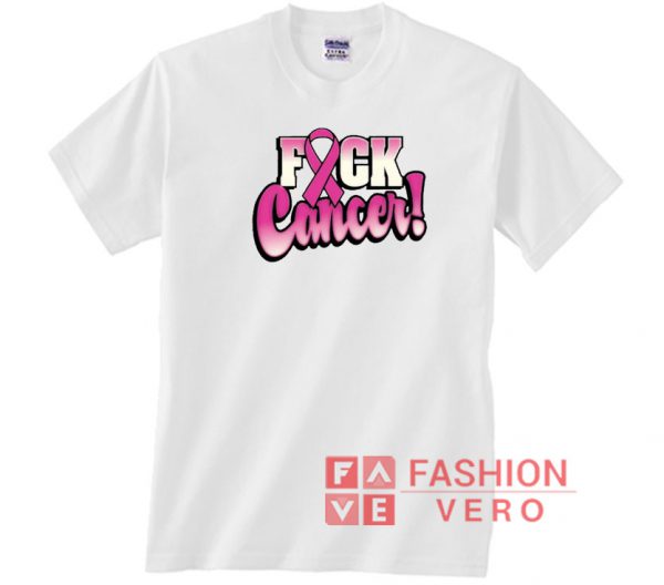 Fuck Cancer Pink Logo Unisex adult T shirt