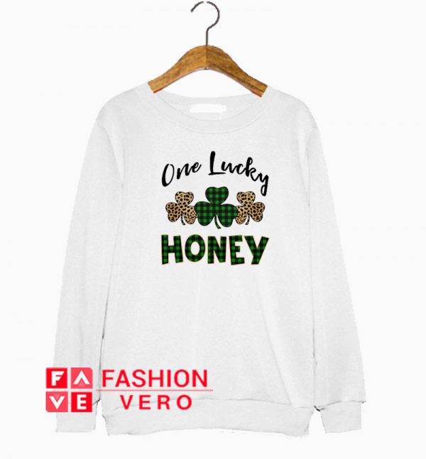 One Lucky Honey Letter Sweatshirt