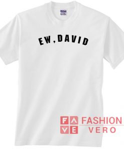 Ew David Font Letter T shirt
