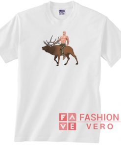 Joe Rogan Riding an Elk T shirt