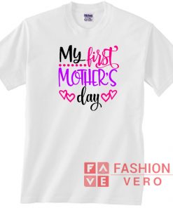 My First Mother's Day Font Colors Unisex adult T shirt