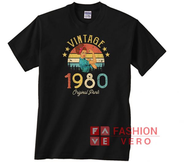 Vintage 1980 Original Part Women Strong Unisex adult T shirt