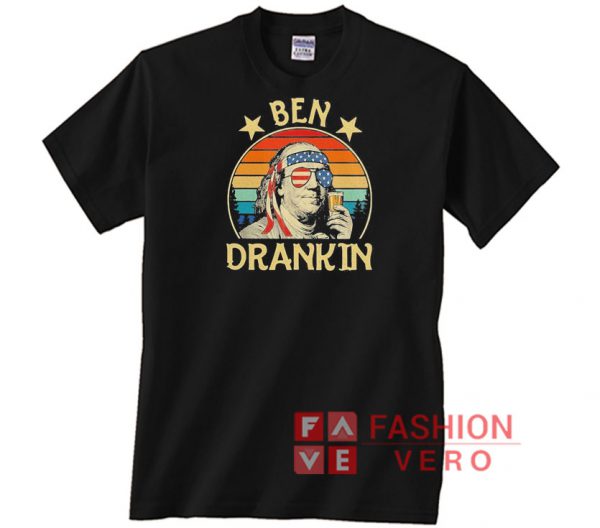 Ben Drankin Party Vintage Usa Poster Unisex adult T shirt