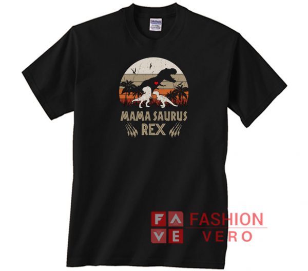 Mamasaurus Rex Sunset Vintage Unisex adult T shirt