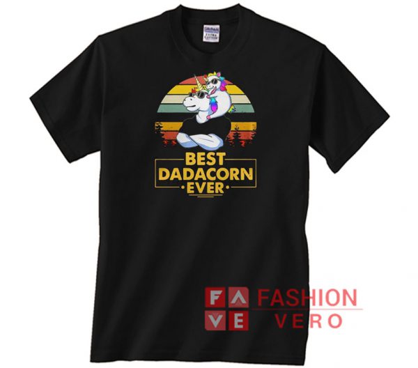 Unicorn Best Dadacorn Ever Vintage Unisex adult T shirt