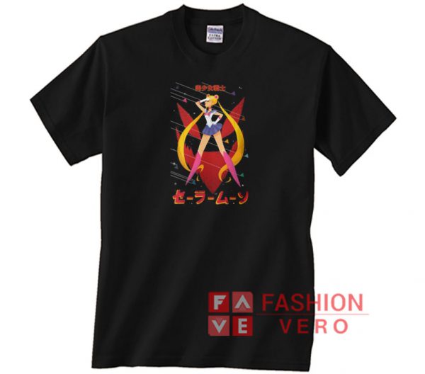 Vintage Sailor Moon Japanese Letter Unisex adult T shirt