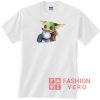 Baby Yoda With Baby Cat Unisex adult T shirt