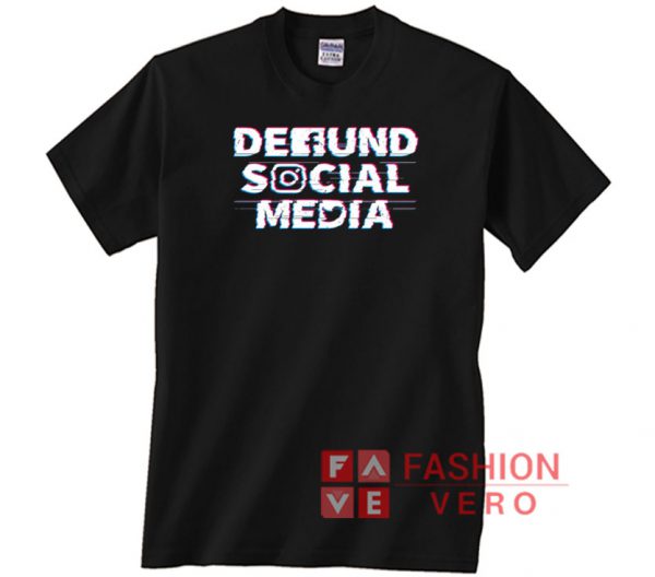Defund Social Media Shake of Light Logo Unisex adult T shirt
