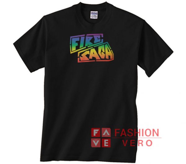 Fire Saga in Rainbow Unisex adult T shirt
