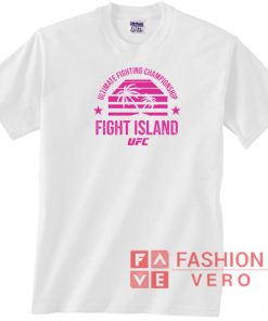 UFC Fight Island Shades Pink Art Logo Unisex adult T shirt