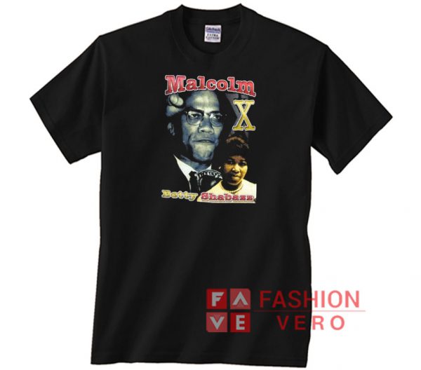 Vintage Malcolm X Betty Shabazz Unisex adult T shirt