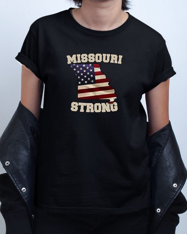 Usa Flag Missouri Strong T shirt