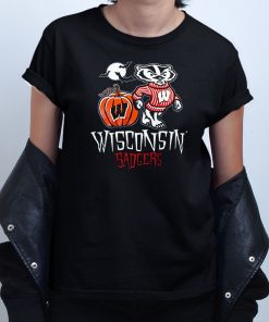 Wisconsin Badgers Halloween T shirt