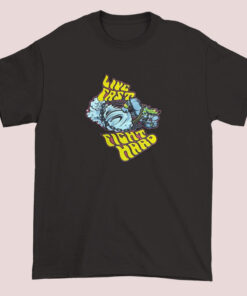 Live Fast Fight Hard T shirt 5 T-shirt featuring the phrase 'Live Fast Fight Hard' with bold lettering and a dynamic design, conveying a rebellious or energetic vibe