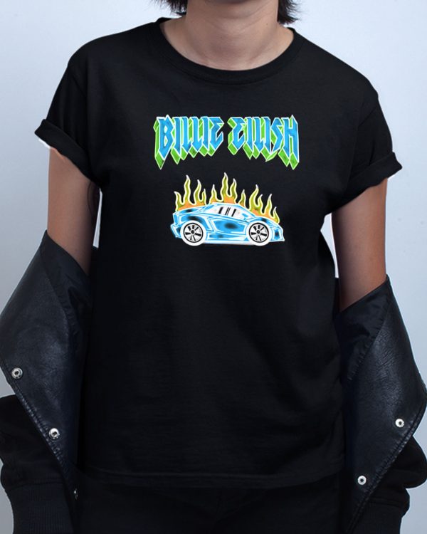 Billie Eilish Car Flames Tour T shirt