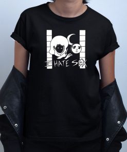 I Hate Sex Moon Art T shirt