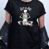 Victim Naked Skeleton Get A Job T shirt