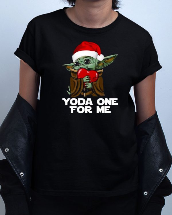 Christmas Yoda One For Me T shirt