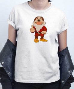 Grumpy Dwarf Middle Finger T shirt