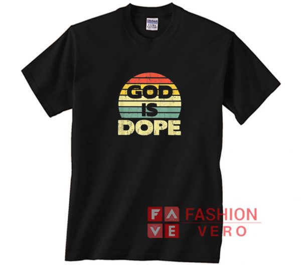 Jesus God is Dope Retro Shirt