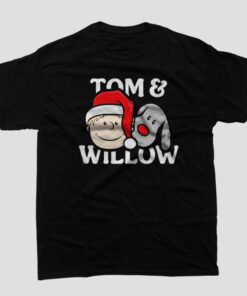 Tom Felton Signed Merch And Willow Xmas Shirt