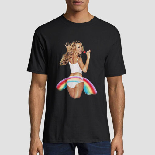 Album Merch Tour Mariah Carey Rainbow Shirt