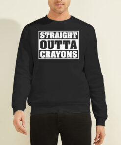Elementary Teacher Straight Outta Crayons Sweatshirt