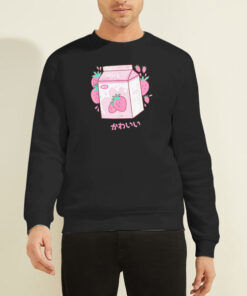 Japanese Kawaii Strawberry Milk Sweatshirt