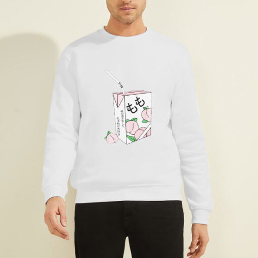 Anime Juice Box Peach Japanese Sweatshirt