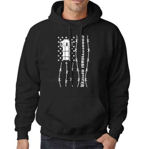 American Flag Corrections Officer Hoodie