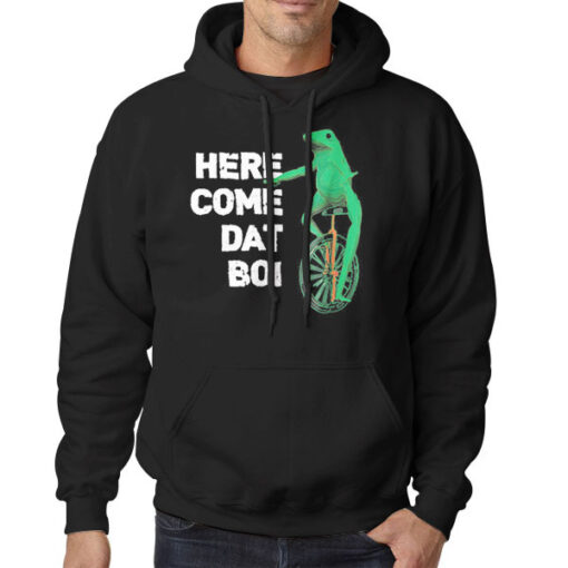 Frog on Unicycle Here Come Dat Boi Hoodie