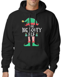 Funny Elf Big Booty Lady Hoodie