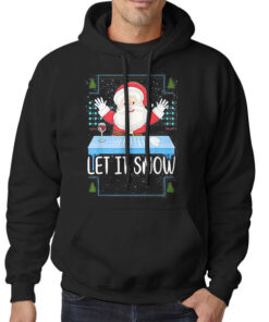Let It Snow Santa Cocaine Hoodie