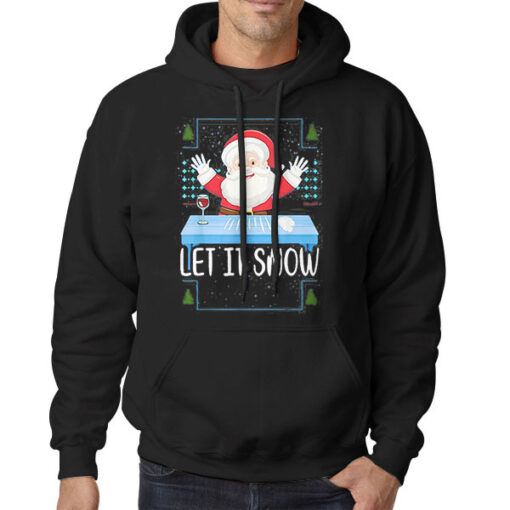 Let It Snow Santa Cocaine Hoodie