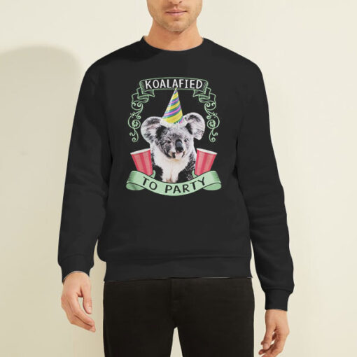 Funny Animal Koalified to Party Sweatshirt
